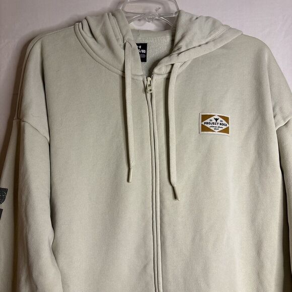 Under Armour Men's Project Rock Heavyweight Tools Of The Trade Full-Zip Hoodie - Picture 2 of 11